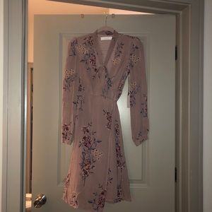 Floral wrap dress